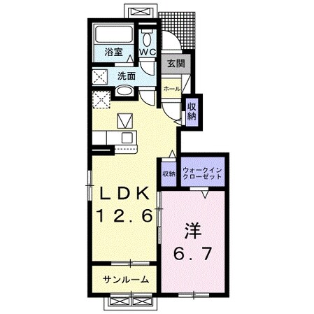 シェノン前田Ｂの物件間取画像